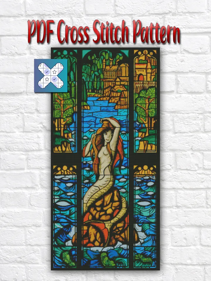 The Prefect Bathroom Cross Stitch Pattern, Hogwarts Cross Stitch PDF Chart, Harry Potter Cross Stitch Pattern