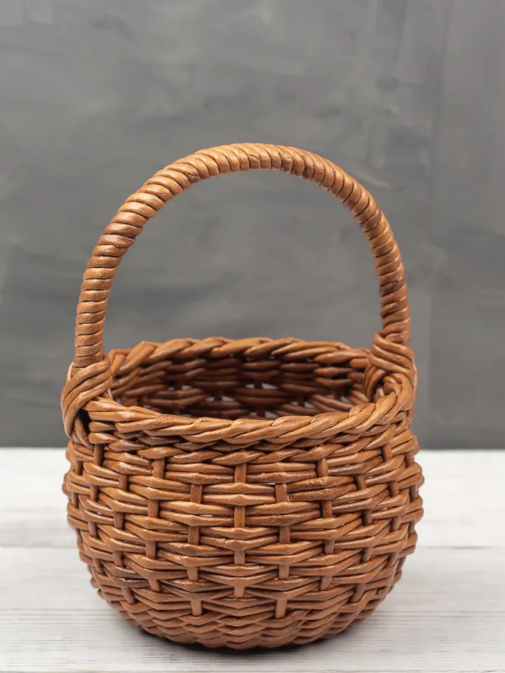 Easter baby basket Small basket Kids bag Wicker baby basket
