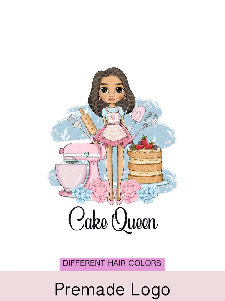 Amazing Baker Premade Logo, Sweets Logo, Cake Designer Logo, Pastry Logo, Sugar Cake Logo, Baker Logo, Cupcake Logo, Home Bakery Logo
