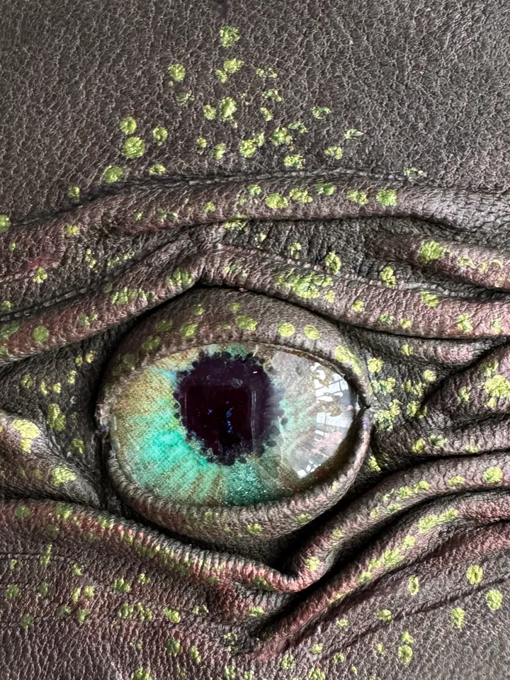 Leather Notebook with Eye Design