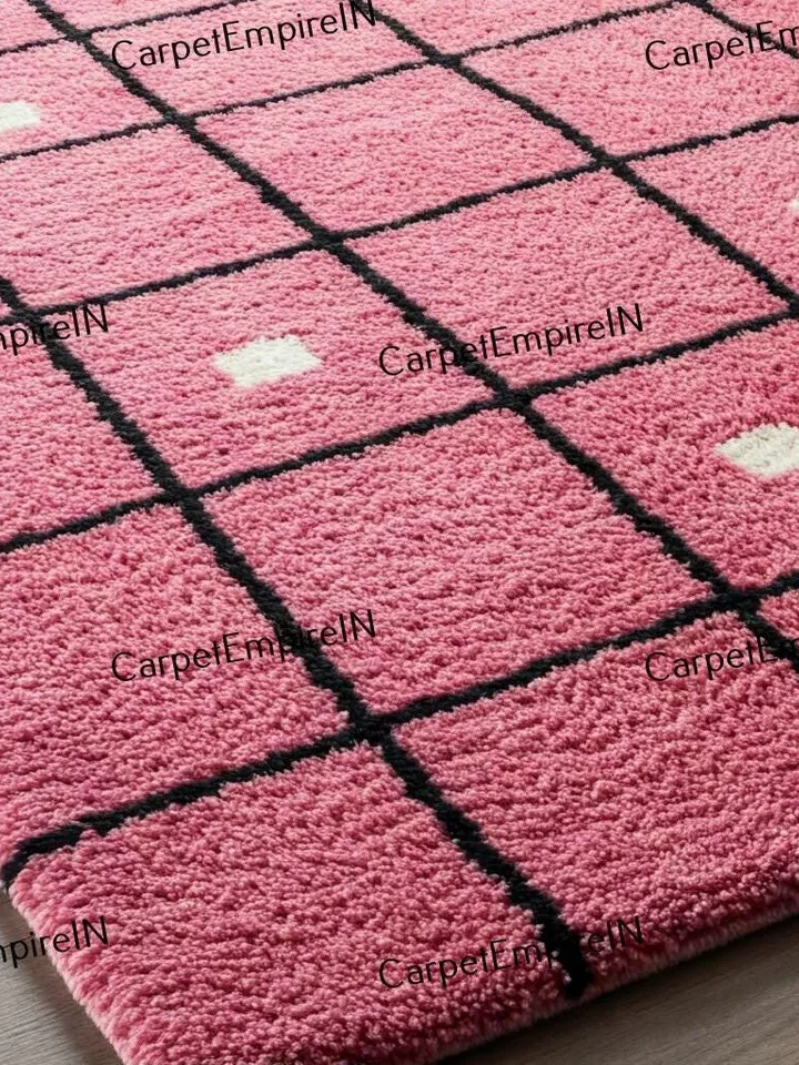 Exquisite 8x10 area rug, pink area rug – Soft Plush, Organic Shape, Earthy Tones – Available in Multiple Size 4x6,5x7,6x9,8x10,9x12,10x14...