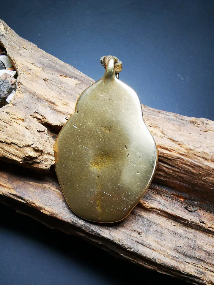 Gandhanra Antique Tibetan Buddhist Protective Pendant,A Tibetan Cross Vajra Amulet, 50 years old