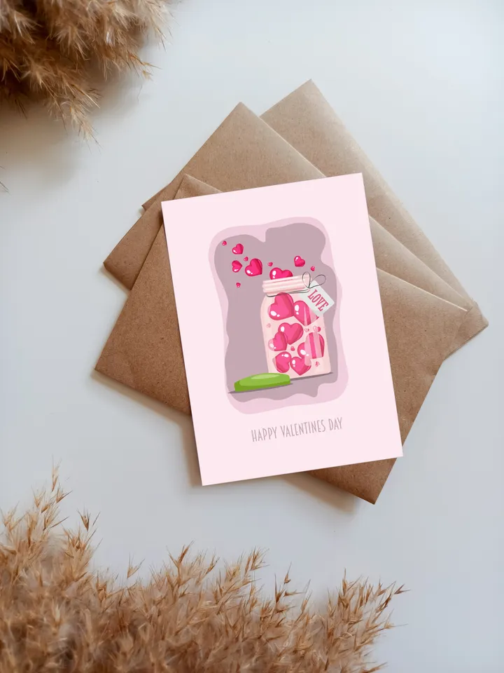 "Hearts" postcards