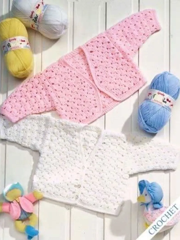 Cardigan baby, crochet cardigan baby, 0 months - 3 years