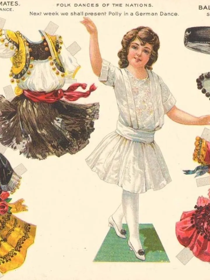 Paper Doll National Spanish Dance Digital Download PDF