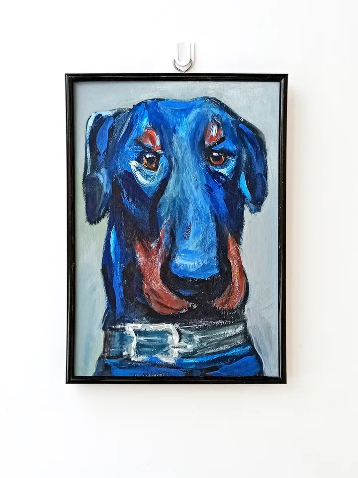 The Jagdterrier - The Painting Of A Good Hunting Dog. The original acrylic painting.