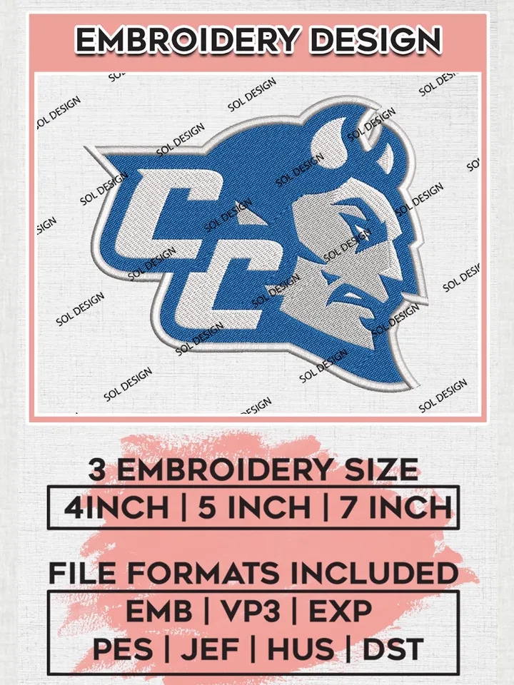 Central Connecticut Blue Devils Logo Machine Embroidery Design, NCAA Central Connecticut Blue Devils Embroidery Design Design files, NCAA Embroidery Designs, NCAA Machine Embroidery Designs, Digital Download