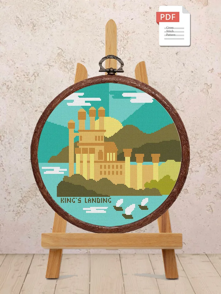 Kings Landing Cross Stitch Pattern, Movies Cross Stitch Pattern, Movie Pattern, GOT Cross Stitch Pattern, TV Cross Stitch Patterns #mv001