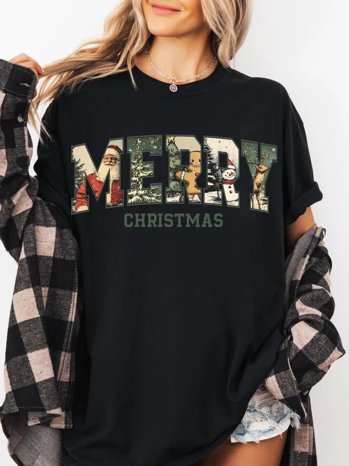 Retro Christmas PNG, Christmas Shirt PNG, Vintage Christmas PNG, Santa Claus png, Christmas Sublimation, Merry Christmas png, T-shirt design