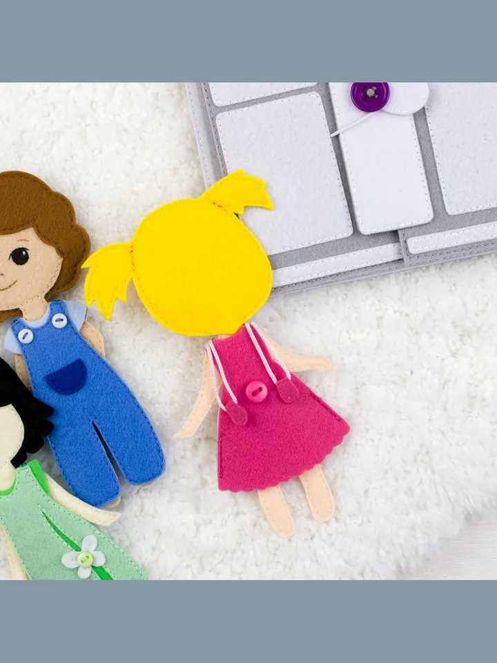 Felt Dolls Sewing Pattern