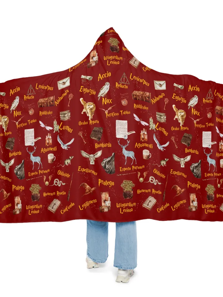 Wizarding World Snuggle Blanket ; Magic School Snuggle Blanket Owl Key Magic World Custom Wizard Snuggle Blanket Gift Baby Magic WBB12