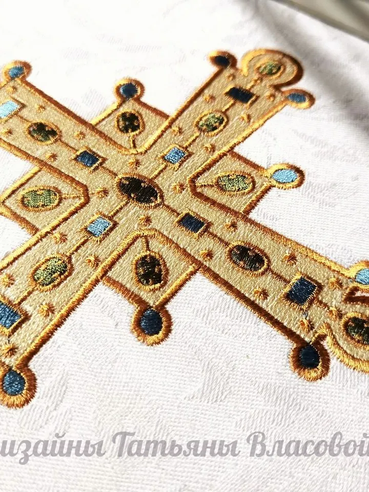 "Korsun" is a set of crosses for vestments.