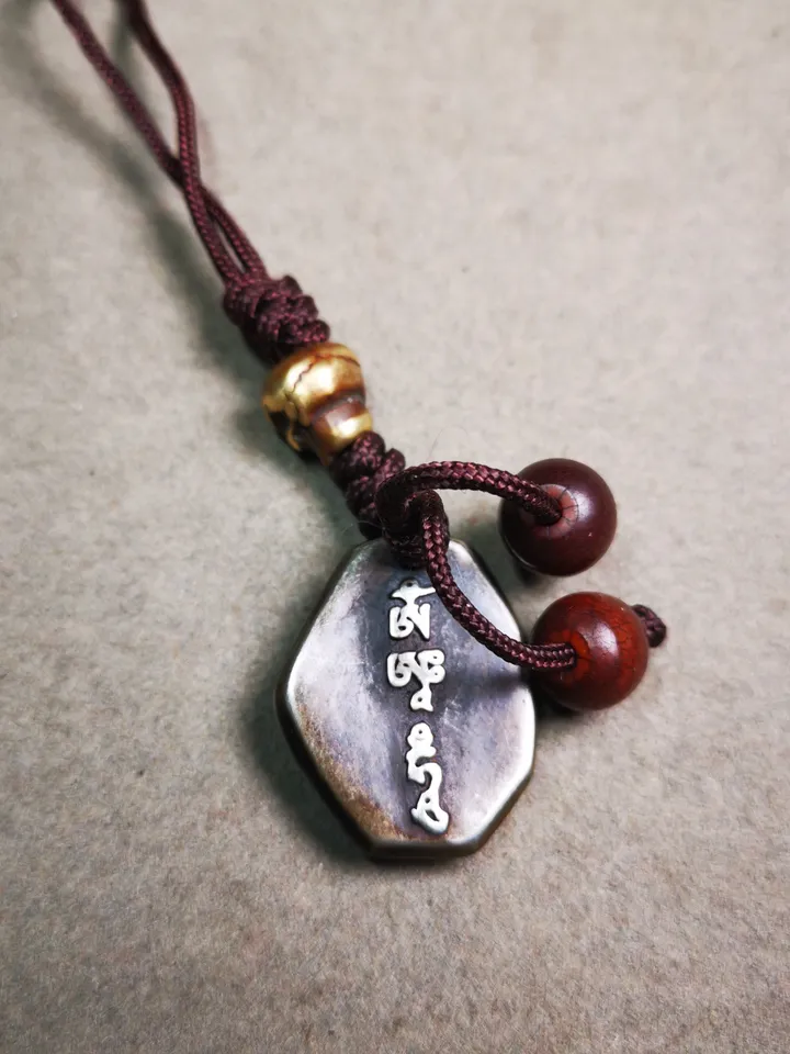 Gandhanra Handmade Tibetan Buddhist Amulet,Shri Devi,Drashi Lhamo,Zashi Lhamo Charm Pendant