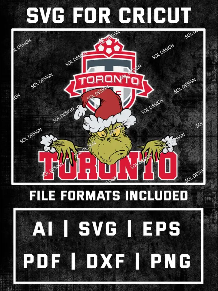 Grinch Toronto FCToronto FC SVG, MLS SVG Design, MLS Toronto FC Logo SVG, MLS Toronto Cricut, Christmas Svg, Grinch svg, Digital Download
