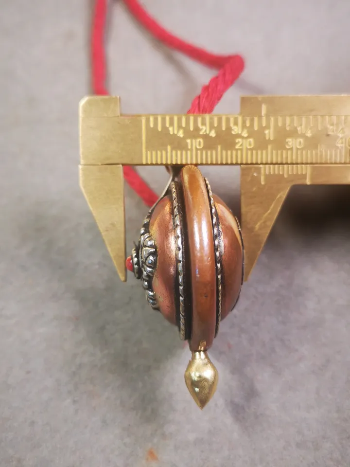 Gandhanra Acient Gau Ghau Shrine, Unique Round Tibetan Buddhist Altar Amulet Pendant