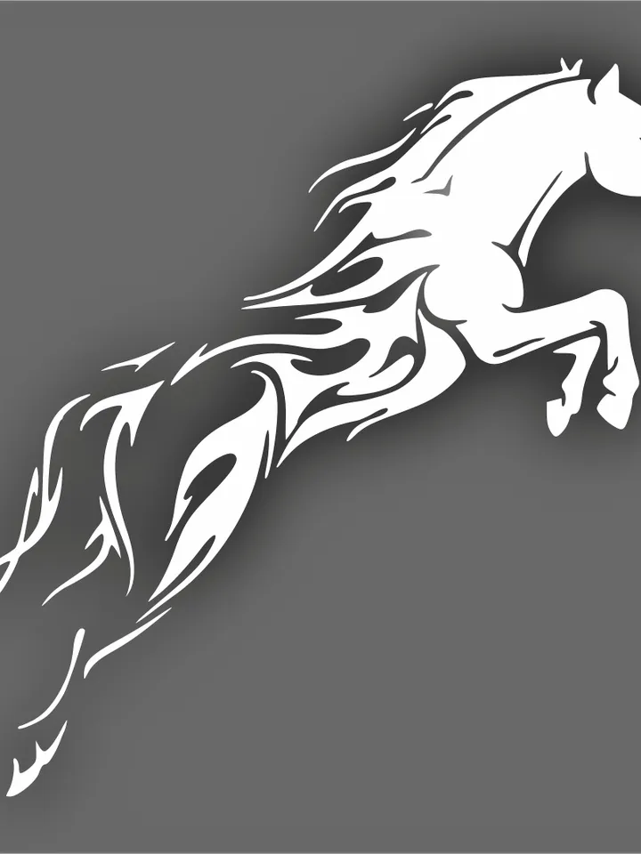 Digital Template Cnc Router Files Pano Horse Cnc Files for Wood Laser Cut Pattern