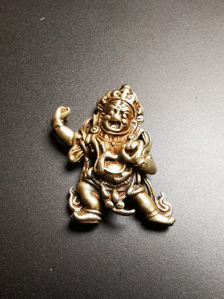 Gandhanra Handmade Vajrapani Amulet,Tibetan Tantric Buddhism Statue,the Protector and Guide of Gautama Buddha