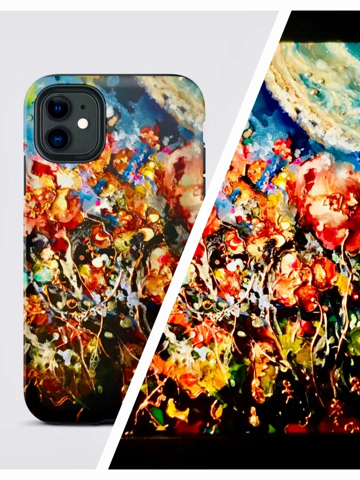 Foreign flowers fantasy Photo paper poster made with my original glass artwork