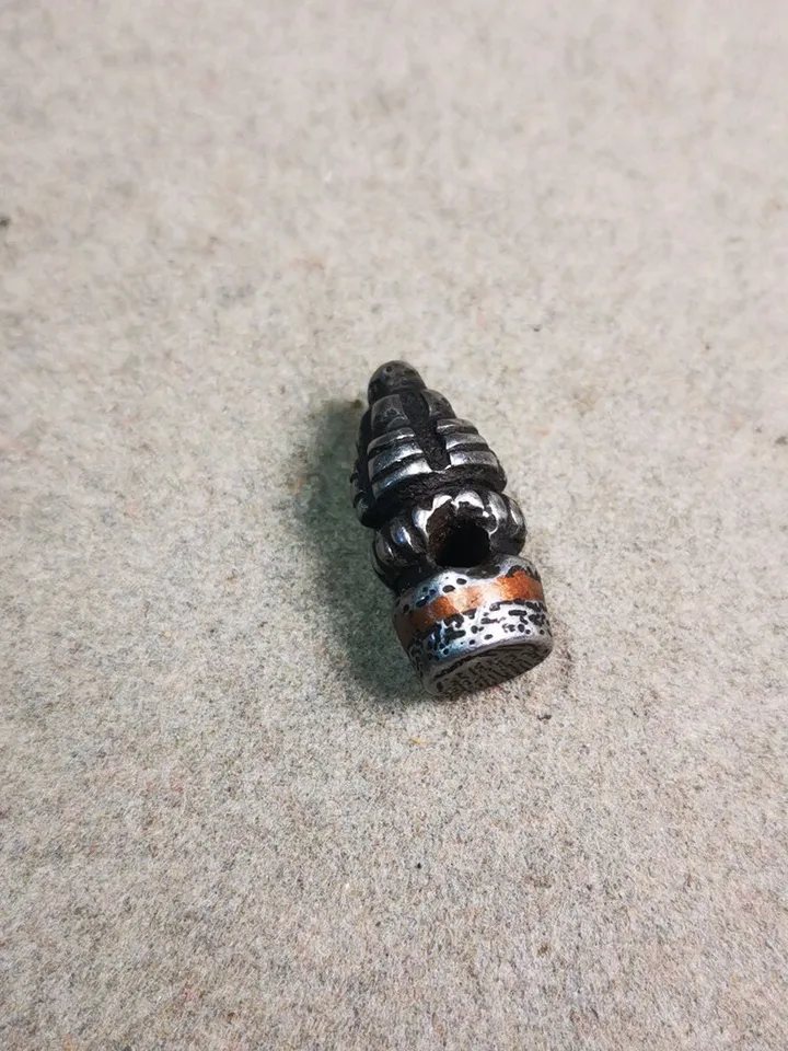 Gandhanra Handmade Tibetan Amulet,Stupa Pagoda Pendant Bead,Spacer Bead for Mala,Bag Hanging,Prayer Bead Accessories,0.6" × 0.3"