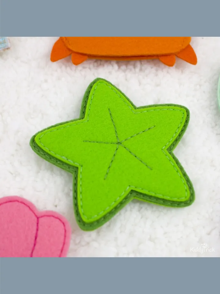 Beach - Felt Busy Book Page - Sewing Pattern