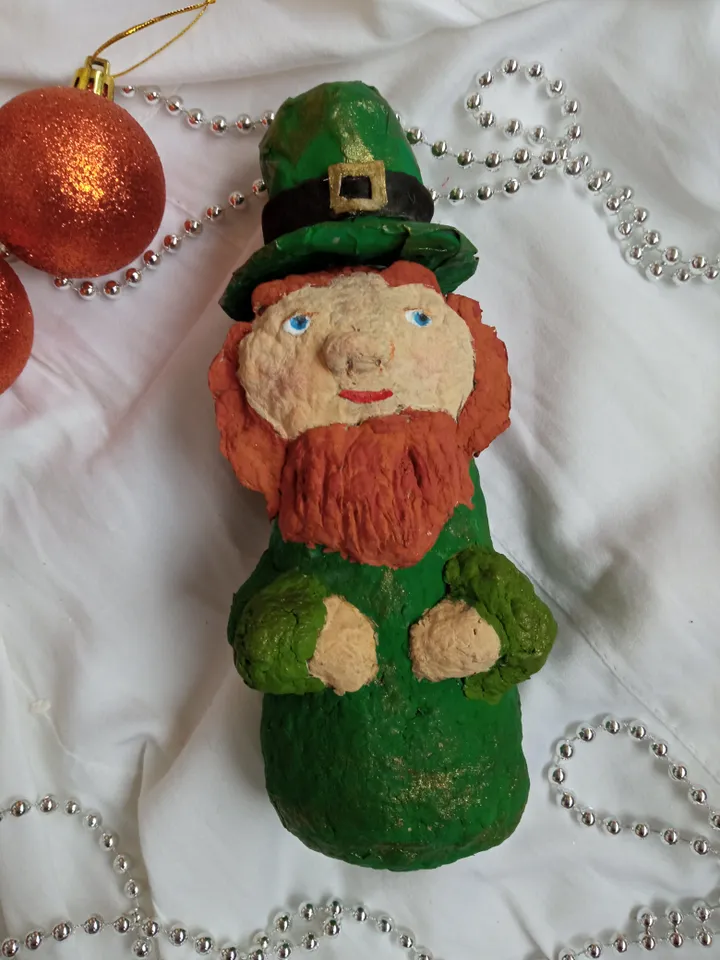 Handcrafted St. Patrick's Day Figurine - Unique Irish Souvenir.
Free Shipping