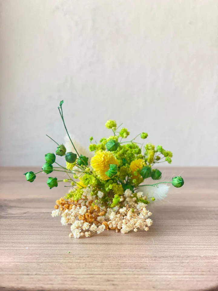 dried flower crown , bridal bouquet , groom pocket flower (3 pieces)