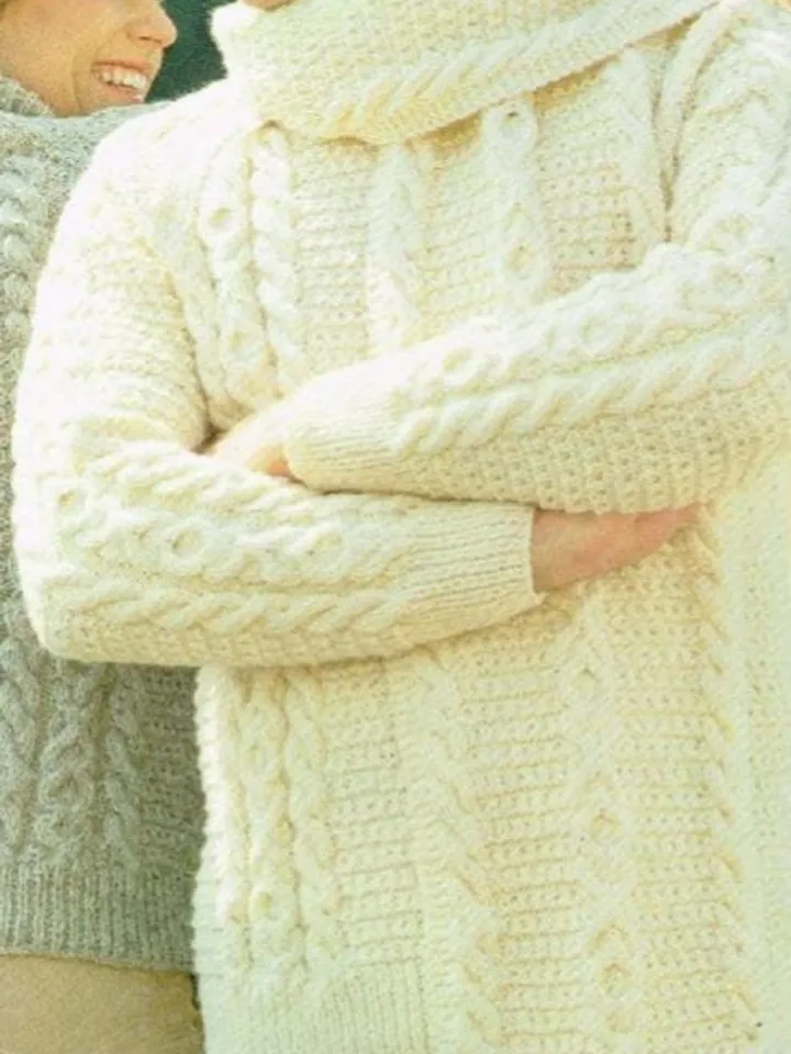 Pdf sweater knitting pattern pdf instant download, women men sweater pattern