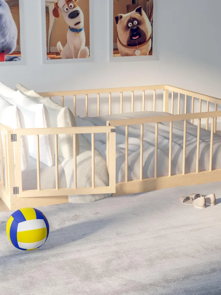 DIY Floor Bed Plans, Full Size, PDF