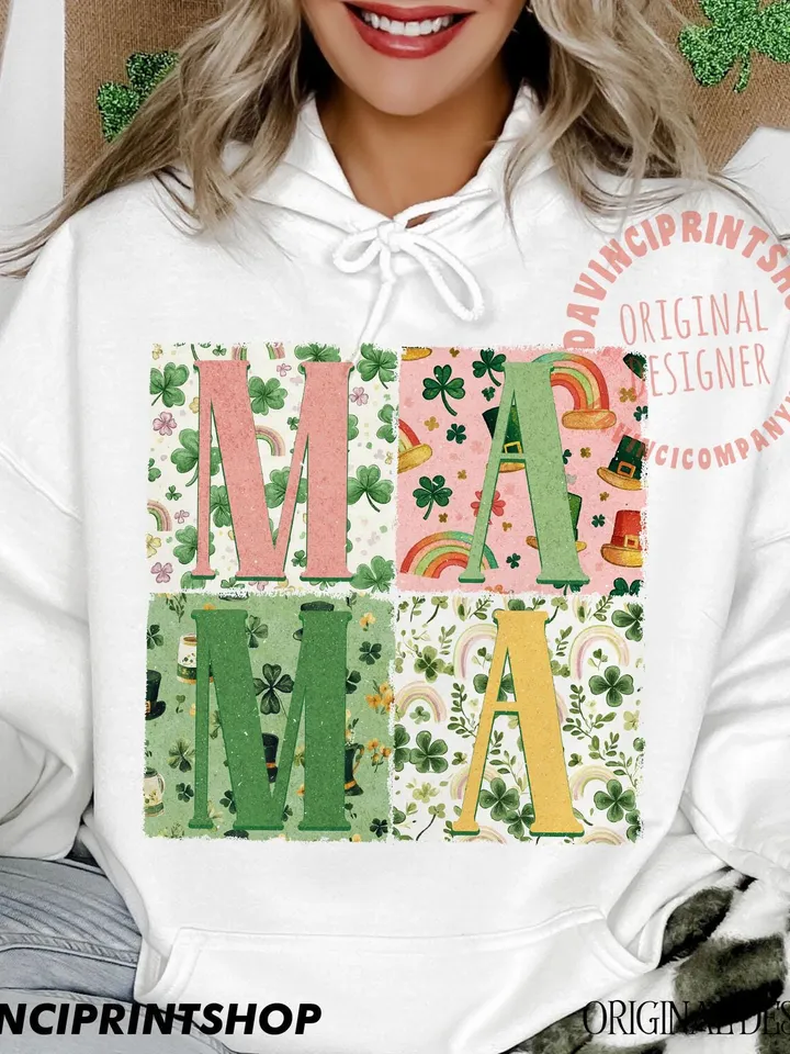 Mama St Patricks png, Retro St Patricks png, St Patricks Day png, Mama png, Lucky Mama St Patricks png, Shamrock png, Retro Mama png