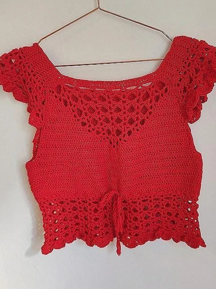 Top crochet pattern, lace crochet top, summer crochet top pattern pdf instant download