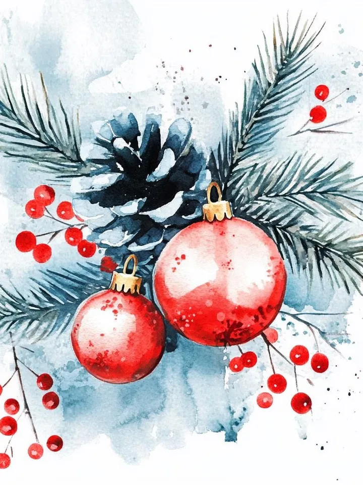 55 Vintage Christmas PRINTABLES for Nursery print, nursery decor printable wall art; kids room watercolor art; cute playrom digital download