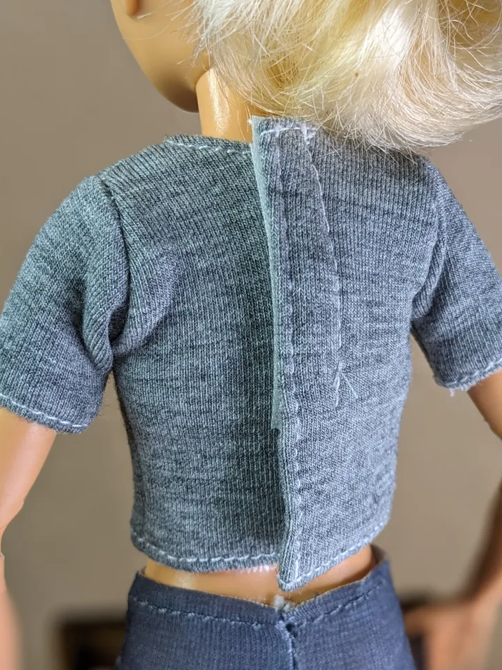 Gray T-shirt & leggins for 1/6 scale fashion female dolls