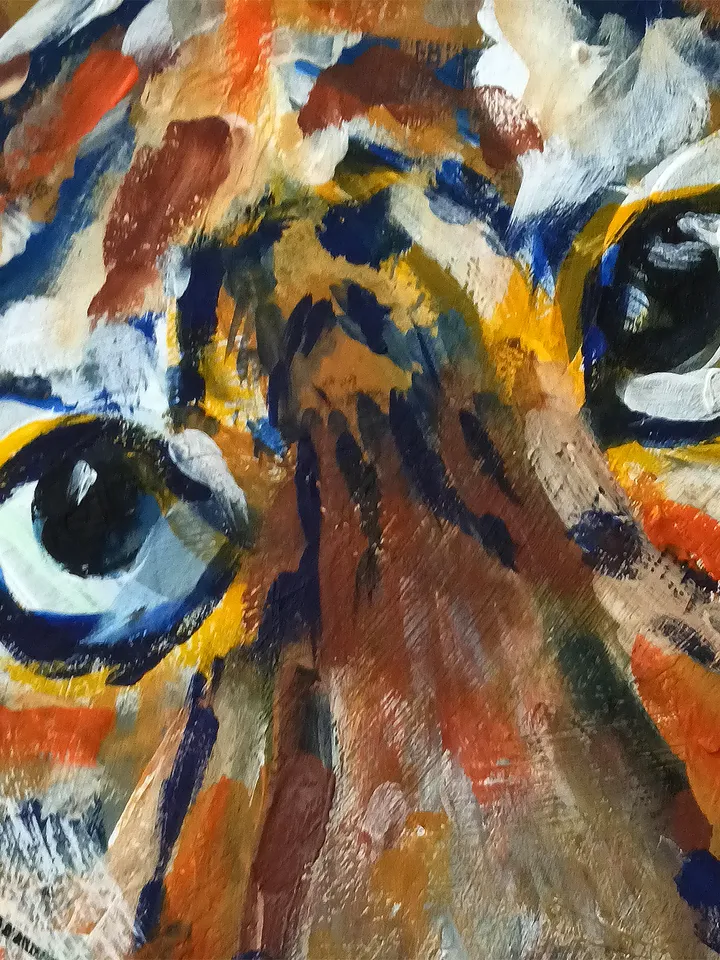 The Tigger. The Party Was A Success. Original Acrylic Painting