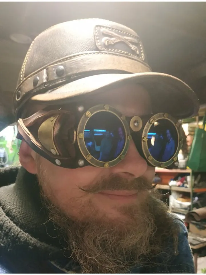 Steampunk goggles - Cyber - Goggles - Warhammer - inspired - Steampunk - Welding