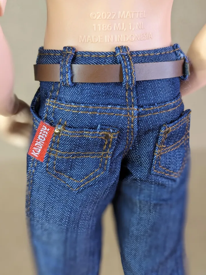 Classic denim shorts for 1/6 scale fashion male doll (Muscular Body or FR Homme, Poppy Parker)