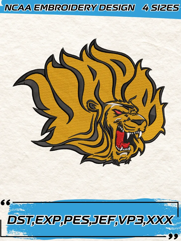 Arkansas State Red Wolves Logos Embroidery Designs,NCAA Logo Embroidery Design,Machine Embroidery Design File,4 Sizes, Digital Download