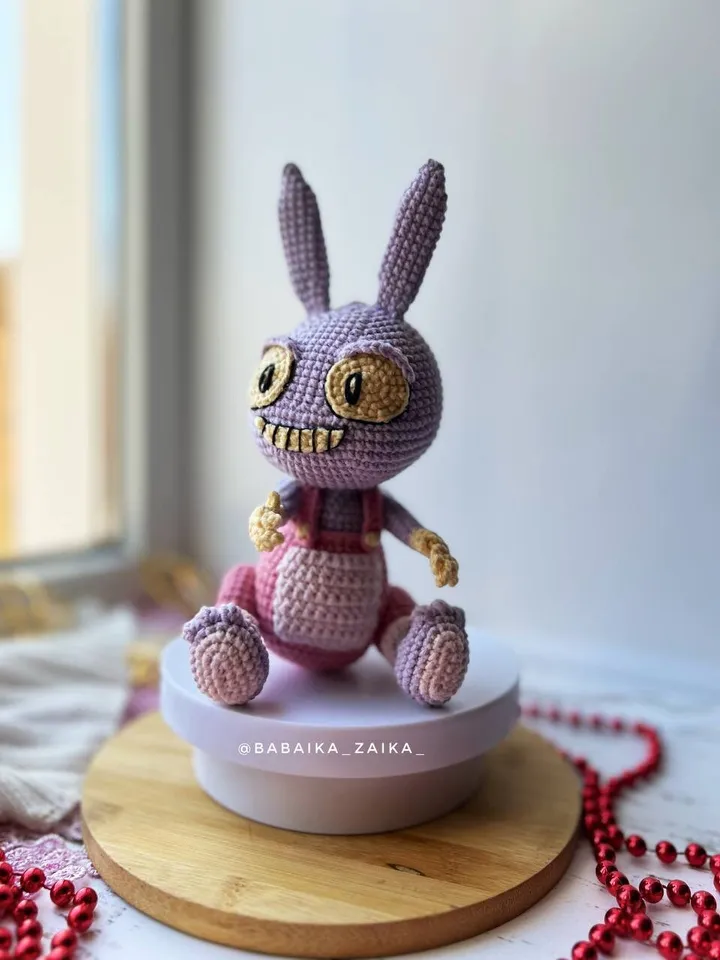 PDF Crochet Jax Pattern, Amazing Digital Circus Amigurumi Bunny Pattern, Crochet rabbit, Halloween Doll Pattern Amigurumi Doll Crochet Bunny
