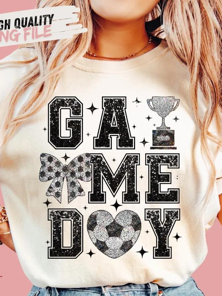 Soccer Png, Soccer Game Day Png, Coquette Soccer Png Shirt Design, Soccer Mama Png, Soccer Mom Png Sublimation, Soccer Design Png, Game Day