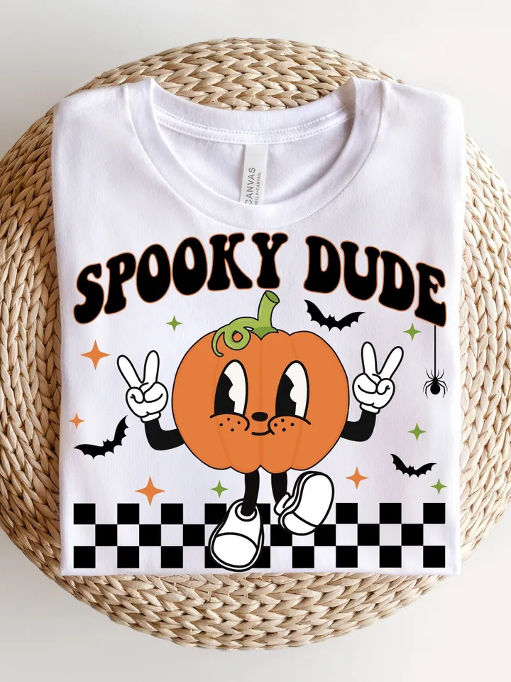 Spooky Dude PNG, Halloween Sublimation designs, Halloween png designs,Retro Halloween png,retro fall png,boys fall sublimation png,Trendy