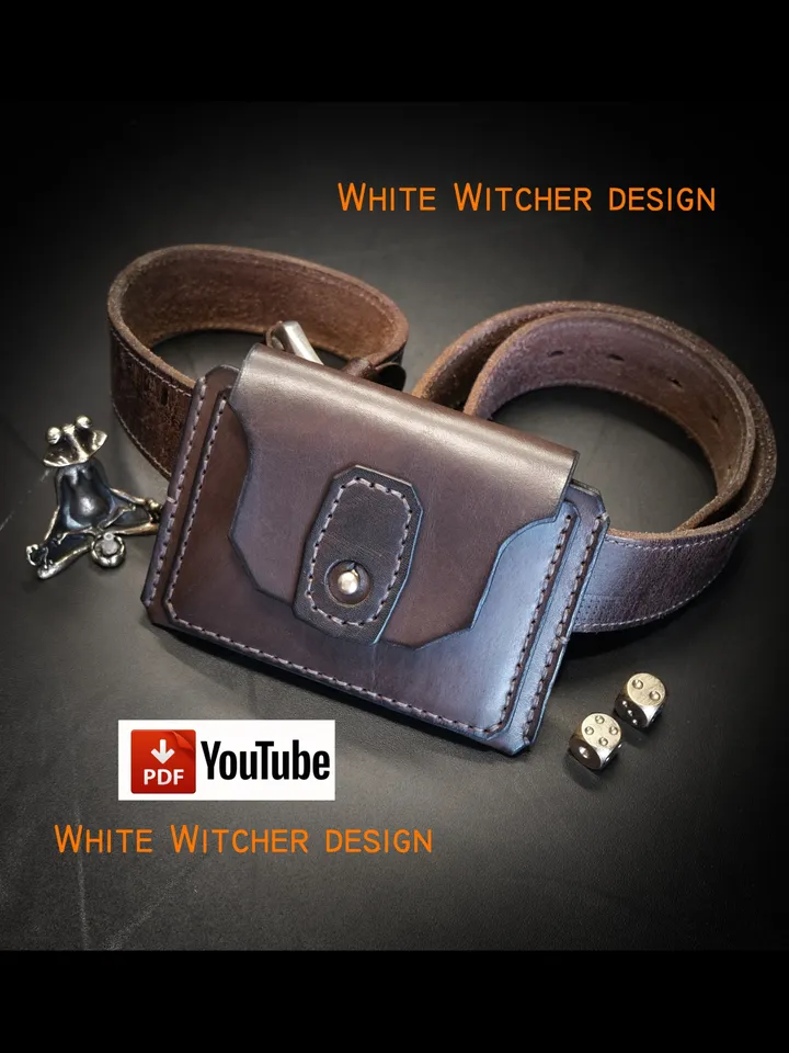 Leather pattern - Belt Wallet - Hunter. EDC45