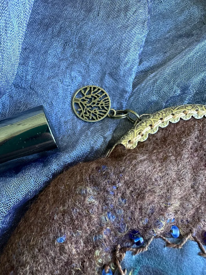 Small cosmetic bag Sun and moon