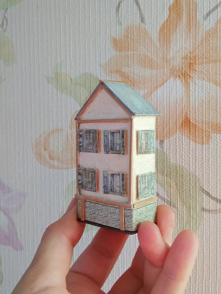 Miniature roombox for a doll house.1:12 scale.