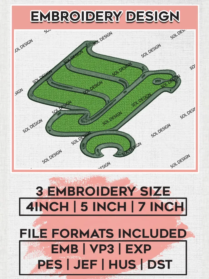 NCAA North Texas Mean Green Team Logo Embroidery Design Files, NCAA North Texas Mean Green Team Embroidery, NCAA Game Day, Machine embroidery designs, Digital Download