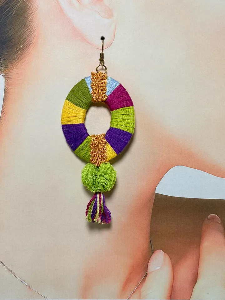 Handmade summer earrings.