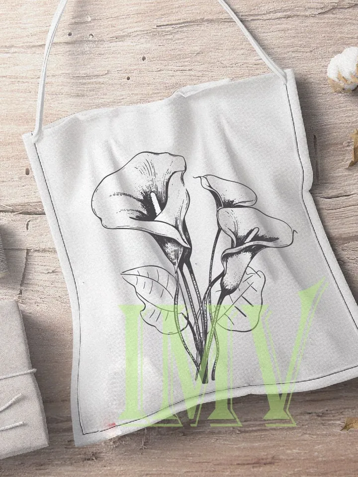 Calla Lily SVG, Calla Lily bouquet, Spring Flower Vector Drawings, Botanical Blossoms , Floral Line Art,Commercial Use PNG, SVG