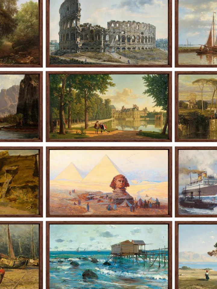 Frame TV Art Set of 1500+ Vintage Art Landscape Collection, All Art Famous Art Paintings, Modern TV Art, Samsung Art, Digital Download