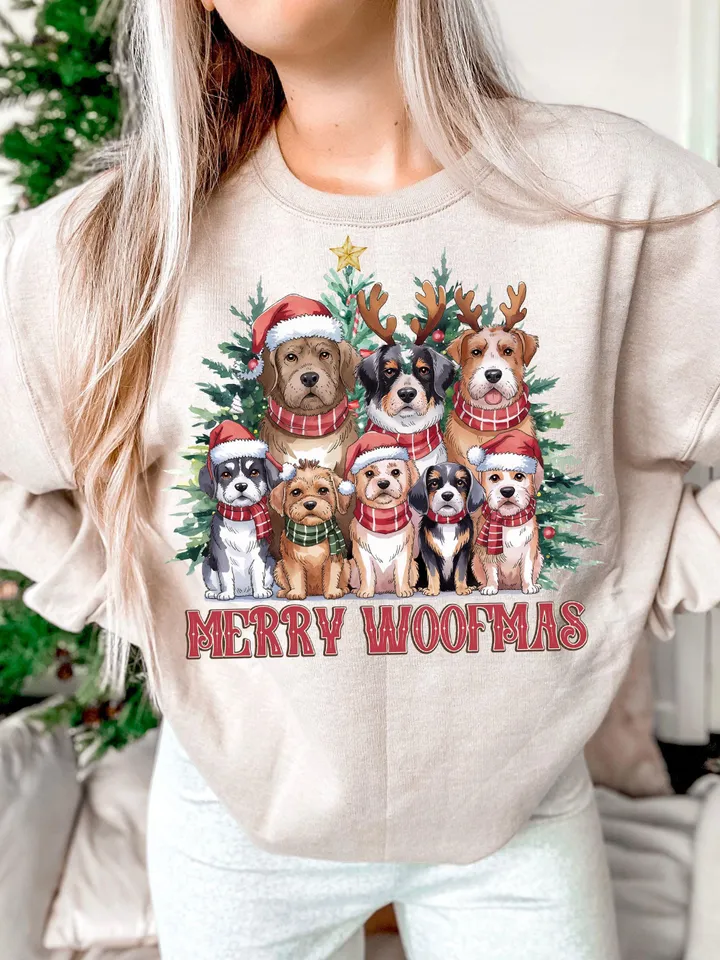Dog mama PNG,dog christmas png,merry woofmas png,png for christmas,christmas svg png,christmas png design,dog lover png,dog mom png,dog png