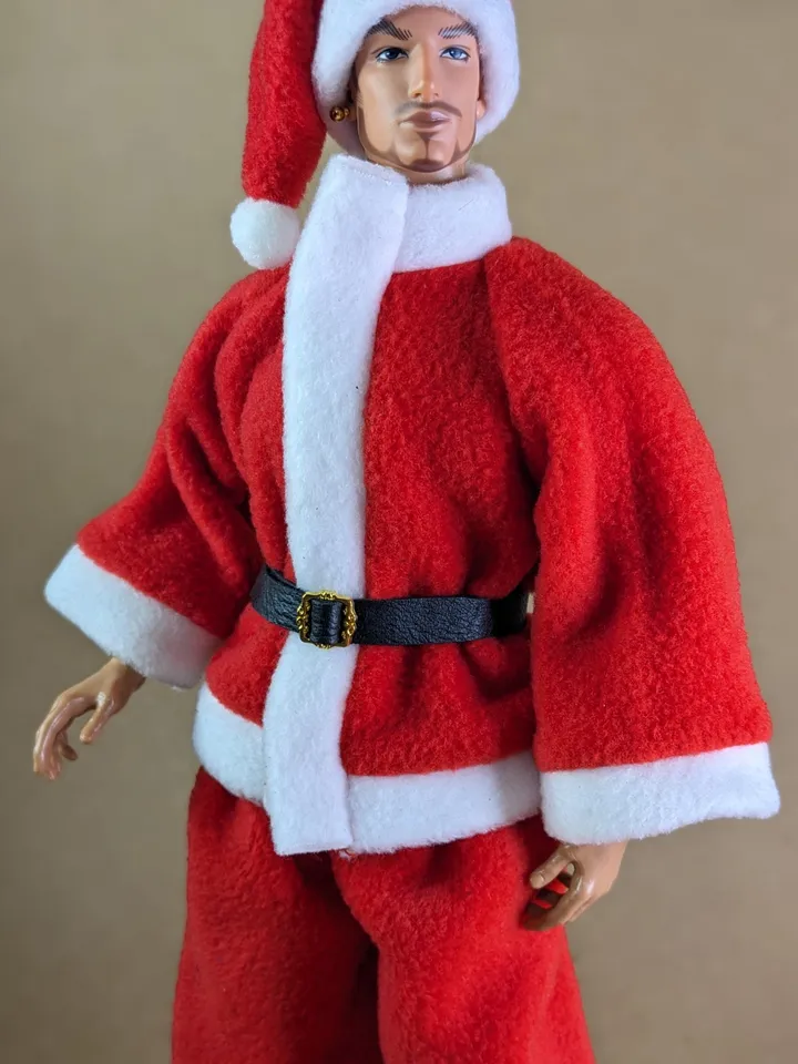Cosplay Christmas Santa Claus costume for 13 inch Adonis fashion dolls
