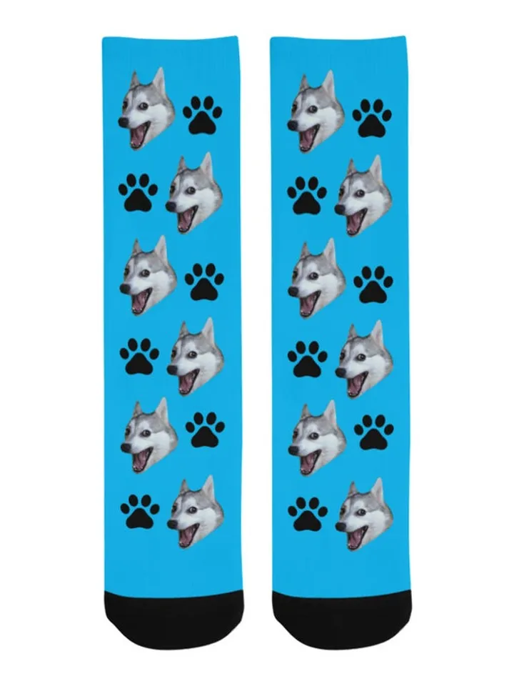 Custom Face Socks, Dog Cat Personalized Socks
