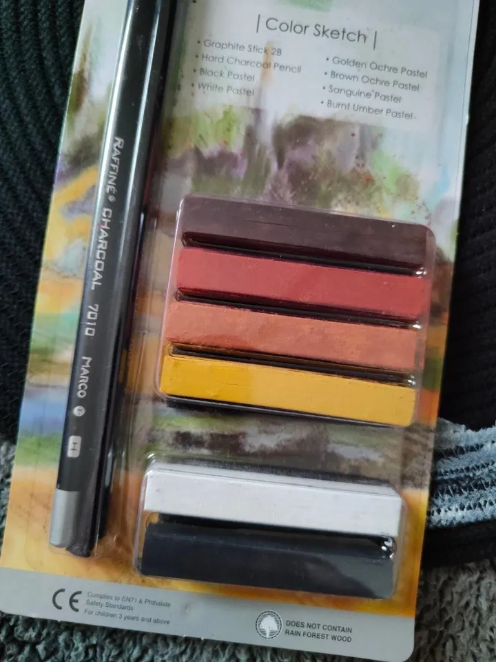Soft Dry Pastels 6 Sets, Drawing Crayons, Art Pastels,colored chalkcolored,Professional pastel,drawing objects, drawing materials,crayons